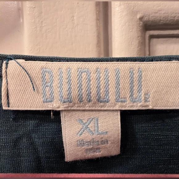 NWT ~ Bunulu Women's Elegant Teal Cowl Neck Long Sleeve Blouse ~ Size XL - Picture 4 of 8